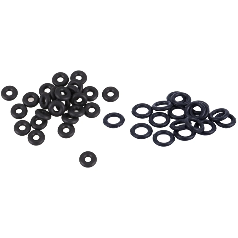 

40Pcs Thickness Black Rubber O-Ring Oil Washers - 20Pcs 5 X 1 X 3Mm & 20Pcs 5.6 X 1.8 X 2Mm
