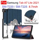 Чехол-книжка для планшета Samsung Tab A7 Lite 8,7 2021 SM T220 T225, искусственная кожа, цвет в ассортименте