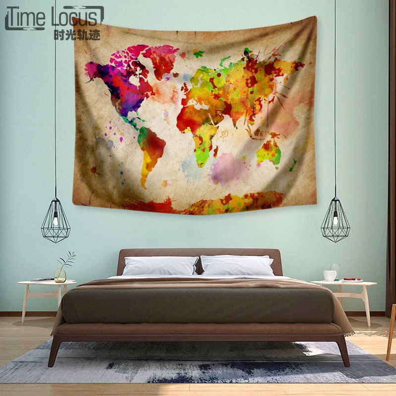 Фото World Map Indian Tapestry Hippie Wall Hanging Tapestries Home Decorative Mandala Polyester Blanket Bedroom Sheets Yoga Mats Дом и сад World Map Indian Tapestry Hippie Wall Hanging Tapestries Home Decorative Mandala Polyester Blanket Bedroom Sheets Yoga Mats Дом и сад