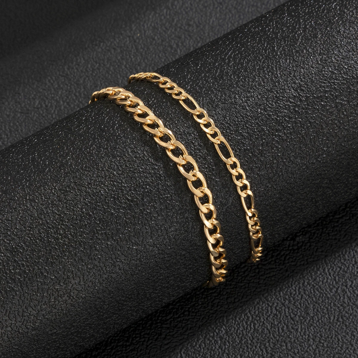 

Simple Layered Chain Bracelets Set for Women Trendy Hand Chain Gold Color Fashion Bracelet on Hand Jewelry Men 2021 Female Gifts
