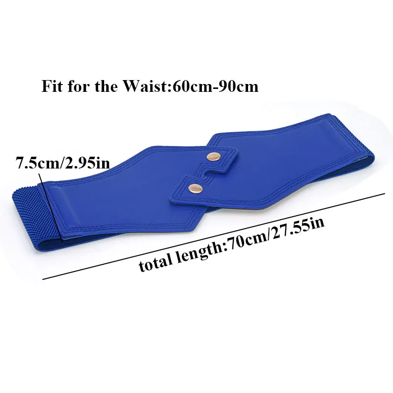 

Women Fashion Slim Corset Wild Waistband Cummerbunds Elastic Belts Female Coat Fur Waist Belt Accessory Solid Waist Band