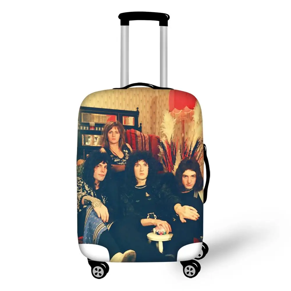 HaoYun Fashion Dust-proof Luggage Cover Queen Band Prints Pattern Travel Accessories Cool Band Design Water-proof Suitcase Cover