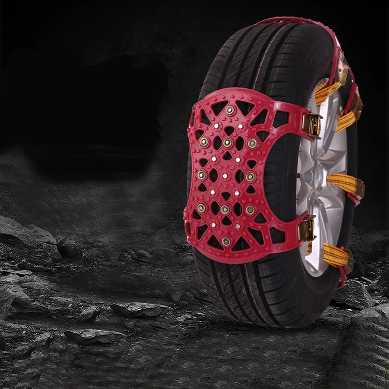 

Универсальная противоскользящая цепь для автомобиля грузовика Регулируемая зимняя безопасная аварийная цепь для колес безопасности