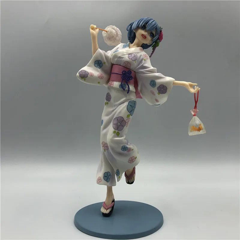 

23cm Re: Starting Life In A Different World From Zero Rem Yukata Ver. PVC Figure Anime Girl Collection Model Toy Doll