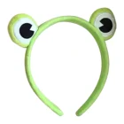 Забавный макияж голова лягушки полоса пропускания край затянуть повязку на голову Милая мультяшная лягушка девушка аксессуары головной убор подарок друзья