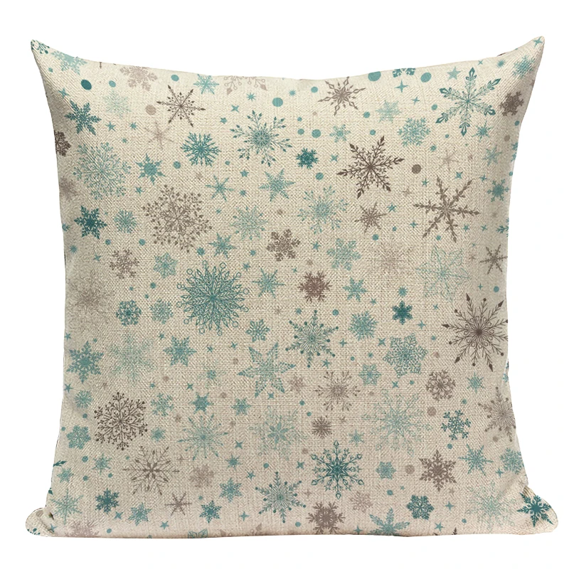 Рождественская льняная наволочка в виде носков растений Листьев снежинок для