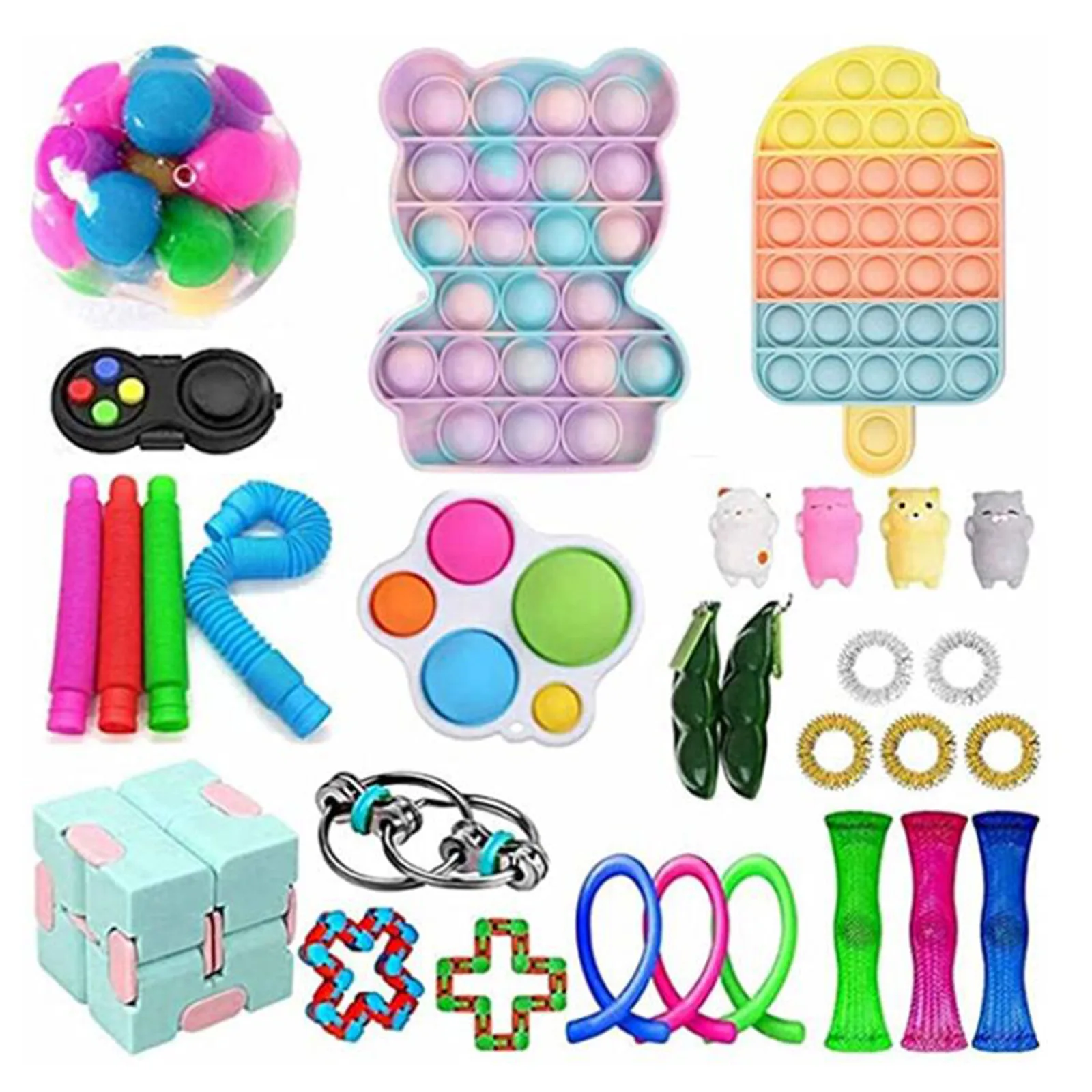 

Hot Sale Fidget Toy Set Cheap Sensory Fidget Toys Pack for Kids or Adults Decompression Toy fidjets toys pack childl