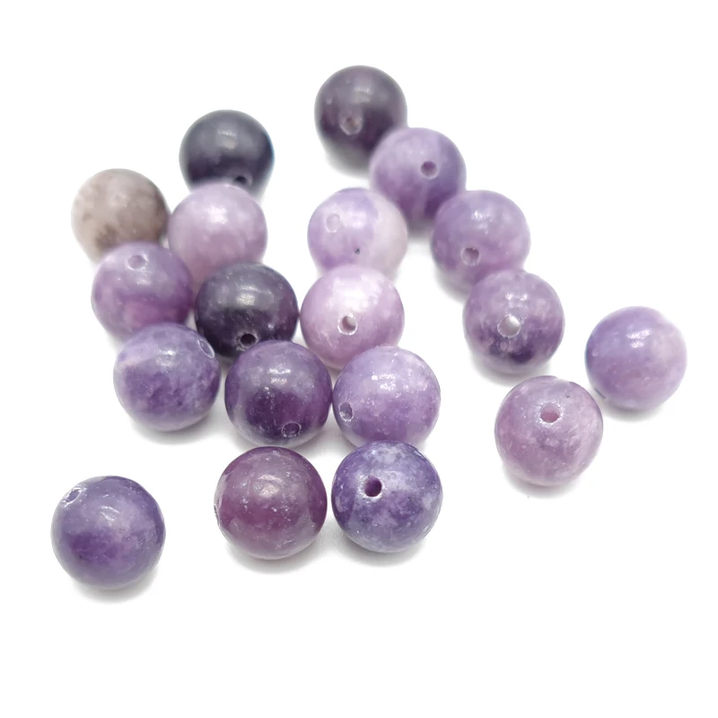 

Бусины Из Натурального лепидолита, 8 мм, для изготовления ювелирных изделий, ожерелья, браслета