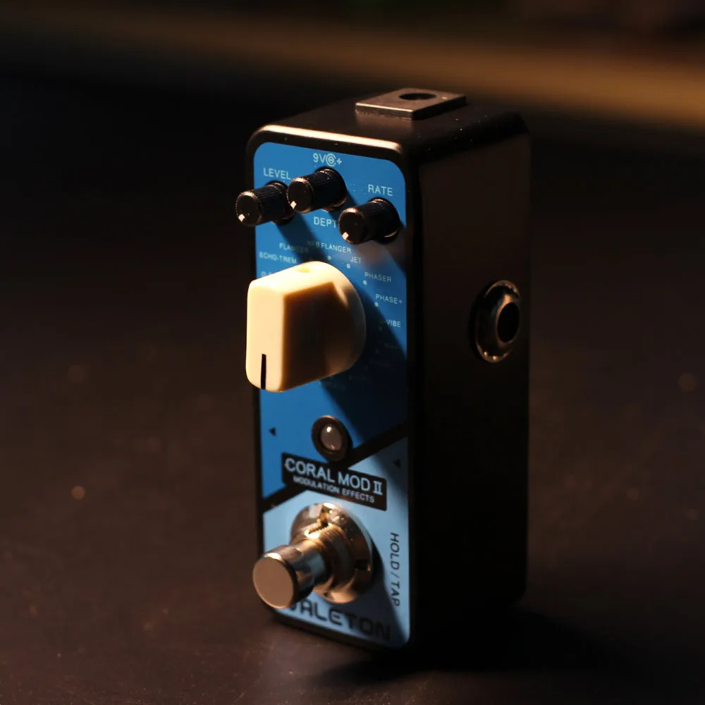 Valeton Coral Mod II цифровая модуляция Chorus Flanger Phaser Univibe тремоло лофи мульти эффекты Гитара Бас педаль CRL-8