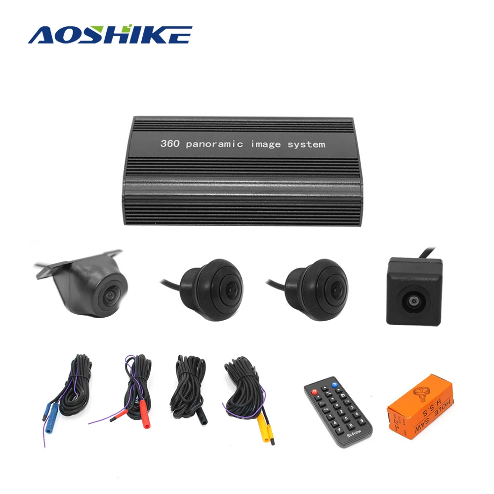 Автомобильный 3d-видеорегистратор AOSHIKE 12 В система объемного обзора угол 360