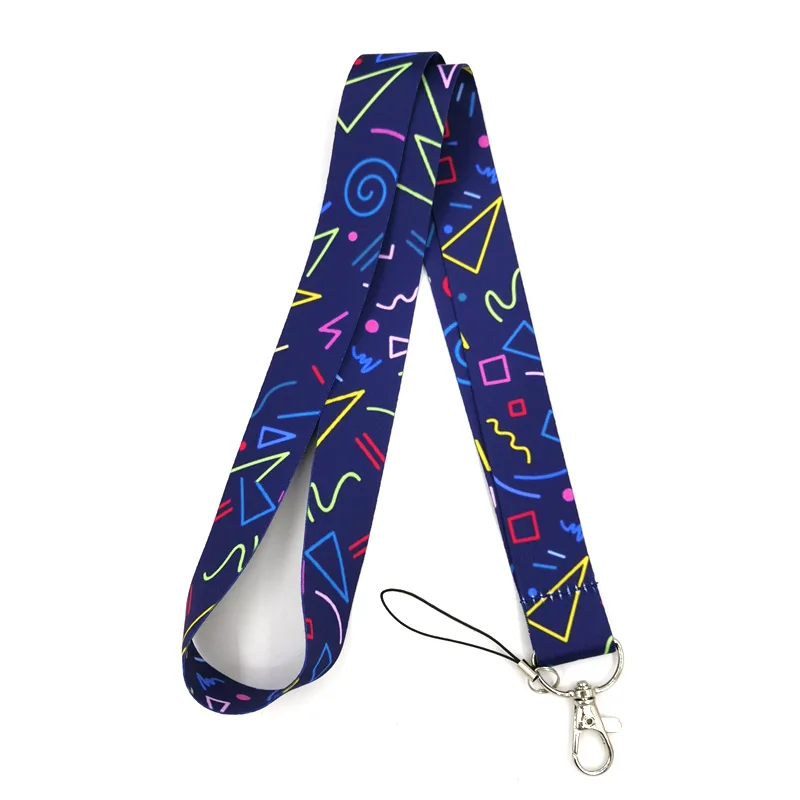 Цвет с геометрическим узором в стиле граффити шнур значок ID мобильный телефон