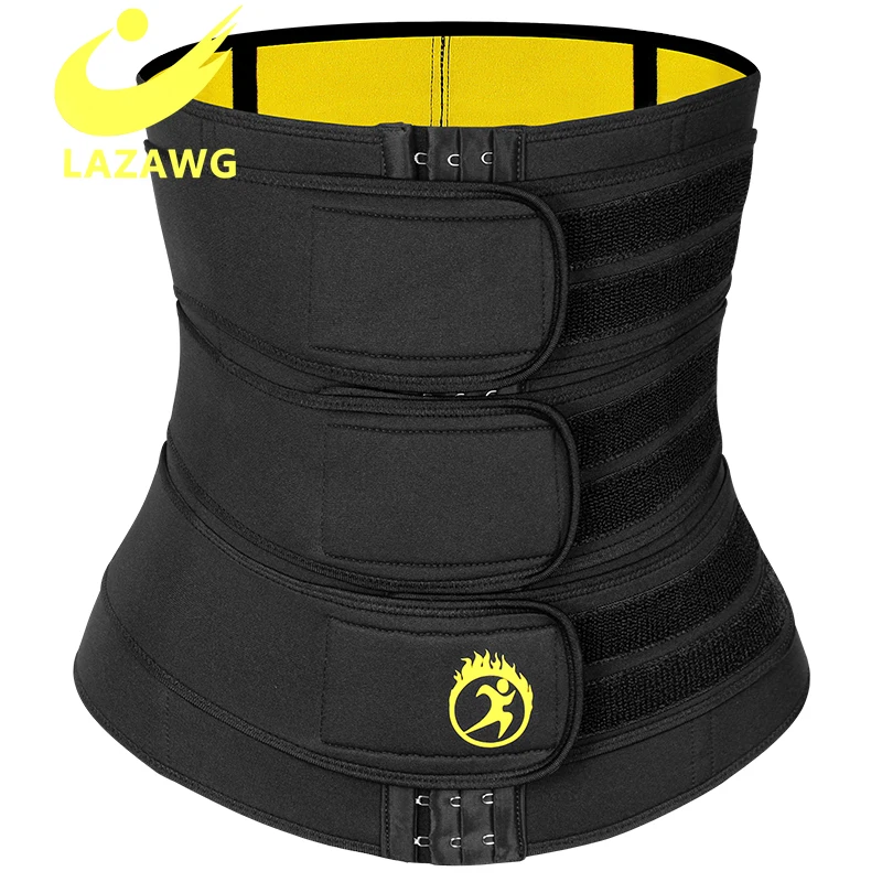 

LAZAWG Waist Trainer Body Shaper for Women Slimming Belt Weight Loss Running Waist Trimmer Workout Sauna Fitness Exercise Belt