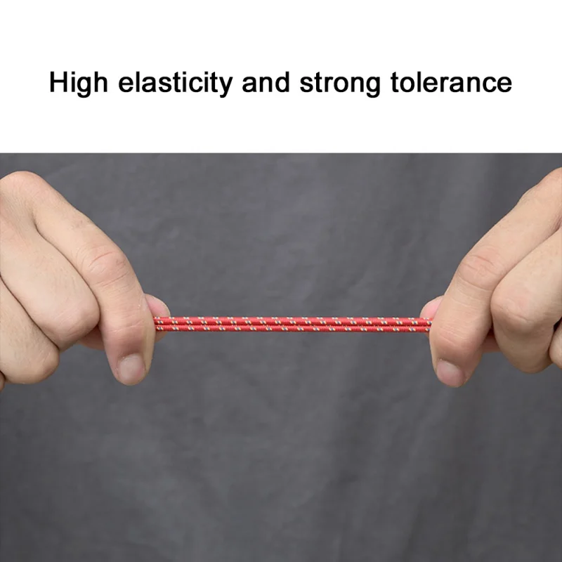 

Outdoor Camping Tent Rope Elastic Tent Poles Connecting Rope Hunting Canopy Pull Cord Non-slip Portable Tent Accessories