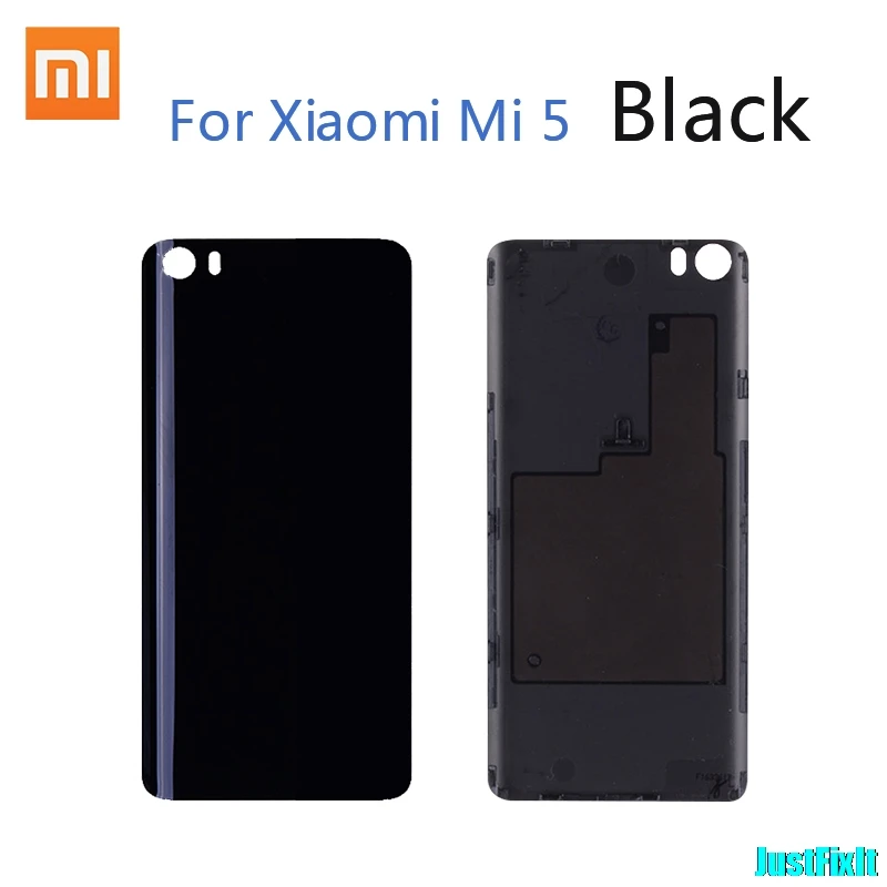 Black Оригинальная Пластиковая Задняя крышка батареи для Xiaomi mi 5 задняя крышка батарейного отсека задняя крышка корпуса Замена для Xiaomi mi 5 mi 5 M5 - Цвет: Black