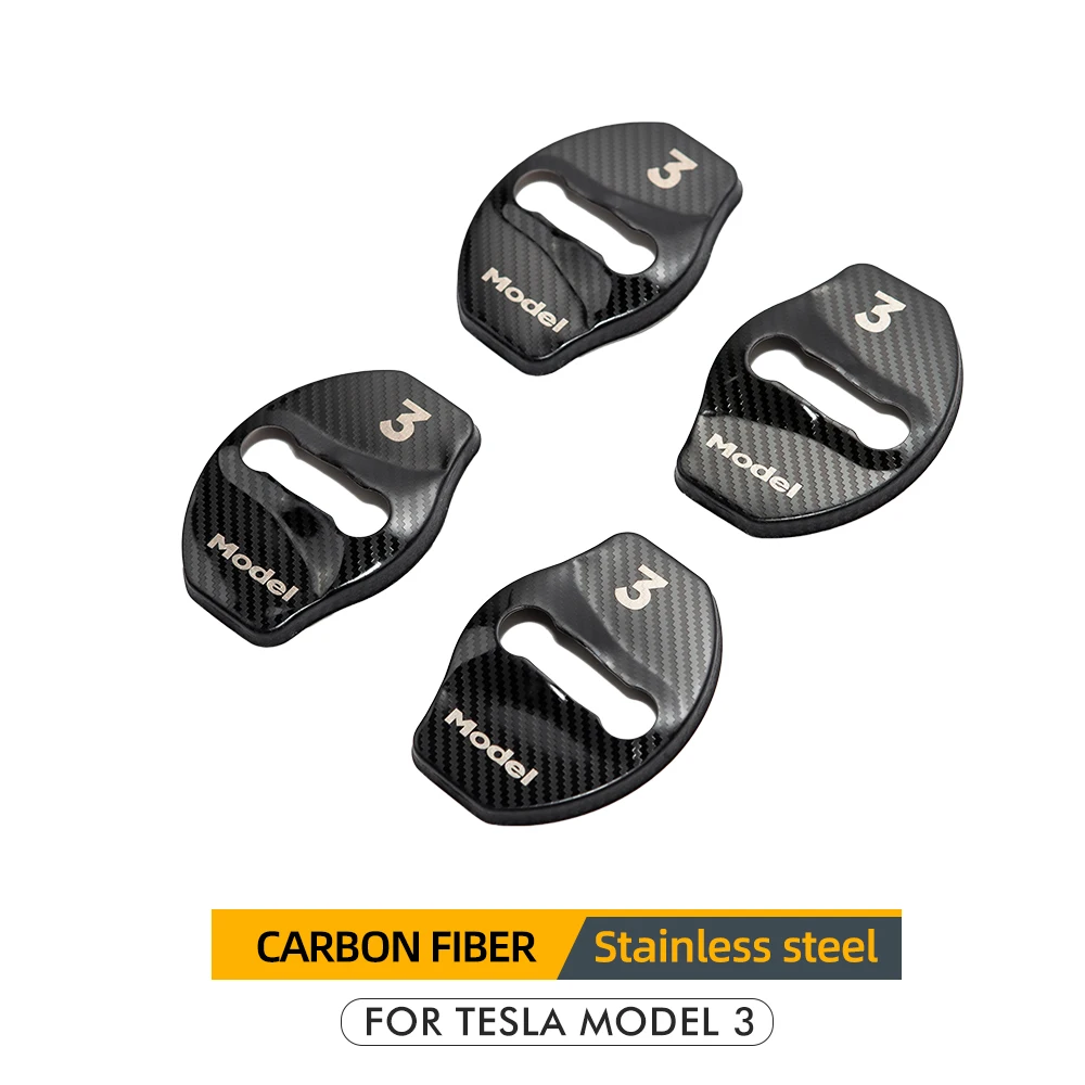 Пряжка для автомобильного дверного замка Model3 чехол Tesla Model 3 2021 аксессуары дверной