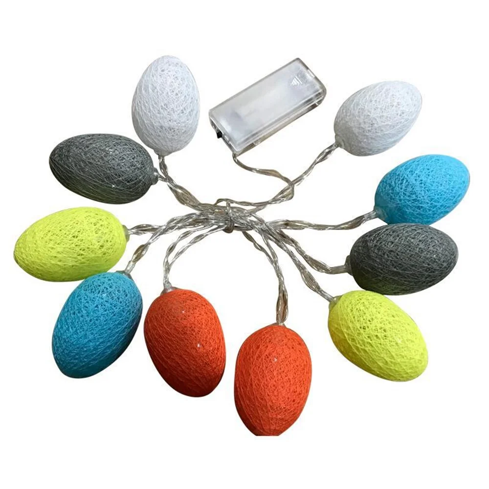 

10pcs Easter egg Light Decoration LED String Lights Battery Powered Easter Egg Light Easter Garland Ornament Homes party