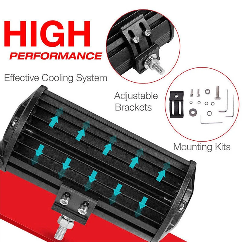 7 дюймов 400W светодиодный рабочий светильник фонарики световая балка прожектор