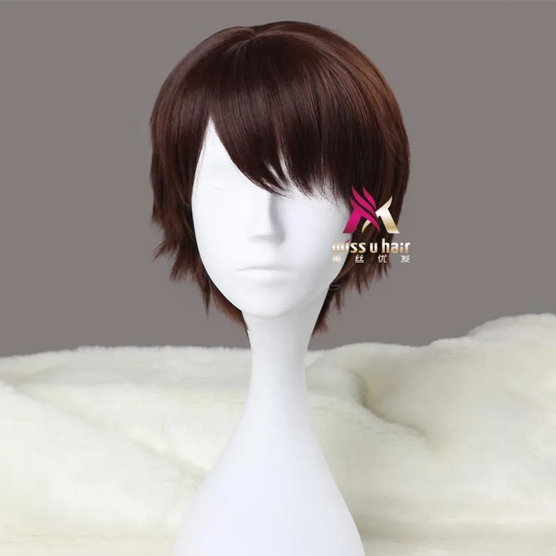 Новый натуральный короткий парик из аниме прямые синтетические волосы для