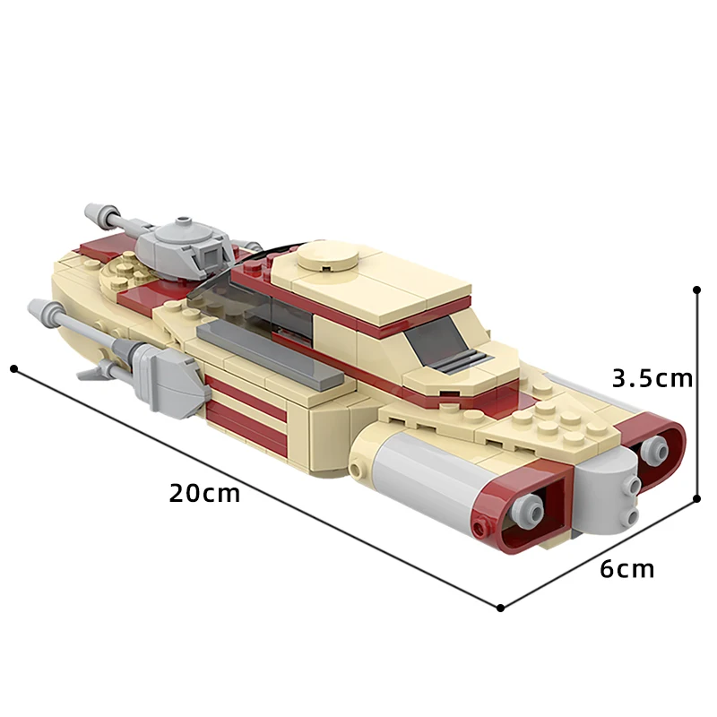

MOC New Star Series Landed Spaceship Speeders Battleship Building Blocks Assembly Bricks Toys Gift For Children Boys