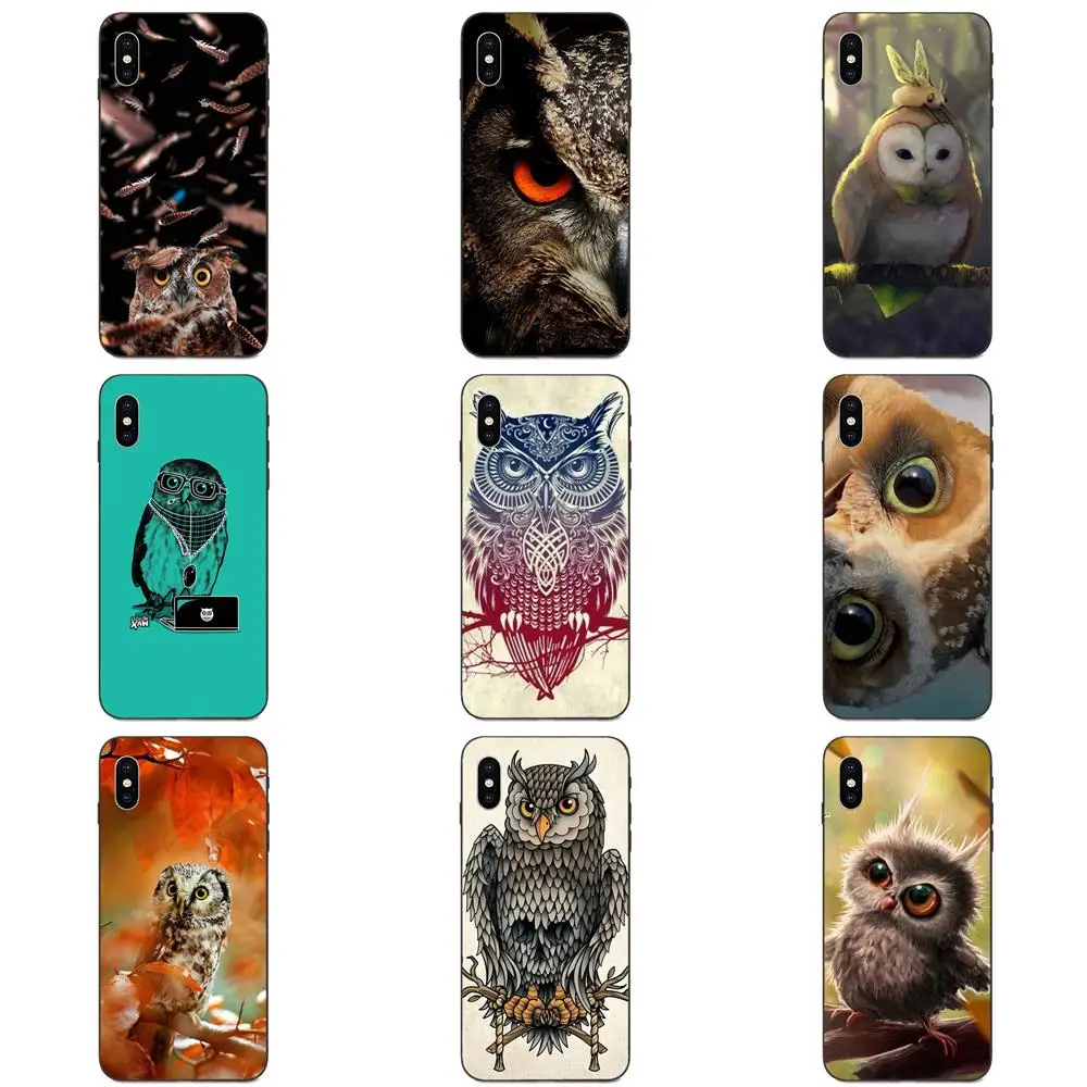 Для Apple iPhone 4 4S 5 5S SE 6 S 7 8 11 Plus X XS Max XR Pro мягкие узоры животные Ночная Сова сделай