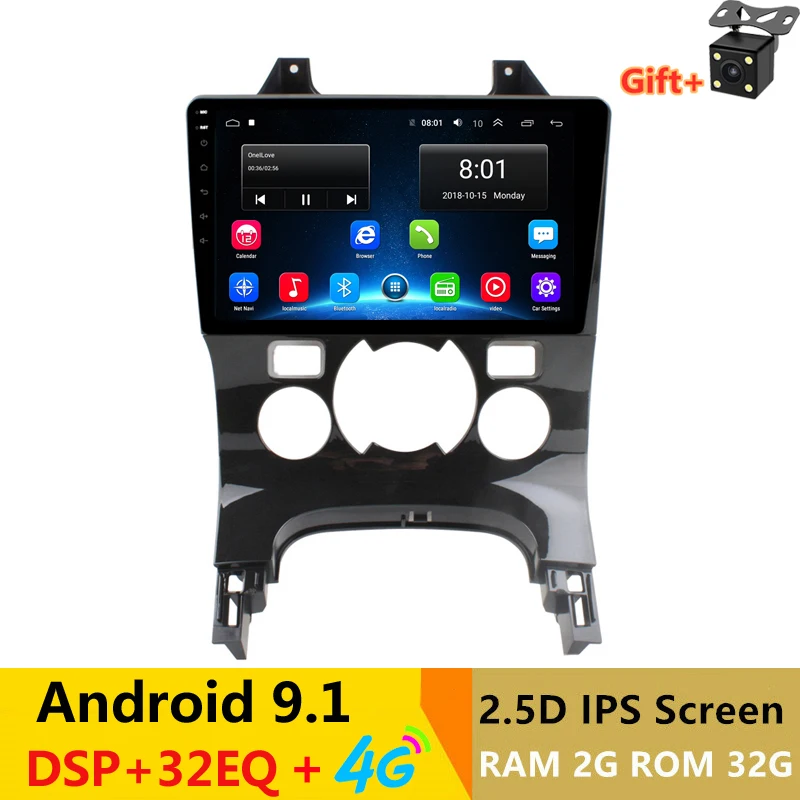 " 2.5D ips Android 9,1 автомобильный DVD мультимедийный плеер gps для peugeot 3008 2011 12 2013- аудио радио DSP 32EQ стерео навигация