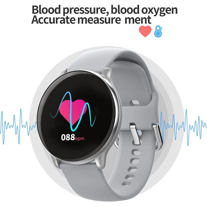 Умные часы женские водонепроницаемые фитнес-трекер Смарт-часы Мужские цветной