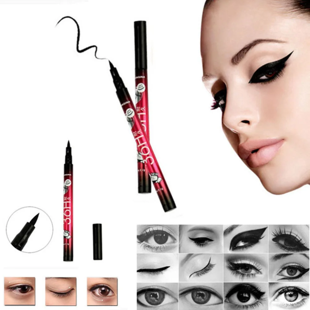 

Waterproof Liquid Eyeliner Pen Eye Makeup Cosmetics (Black)