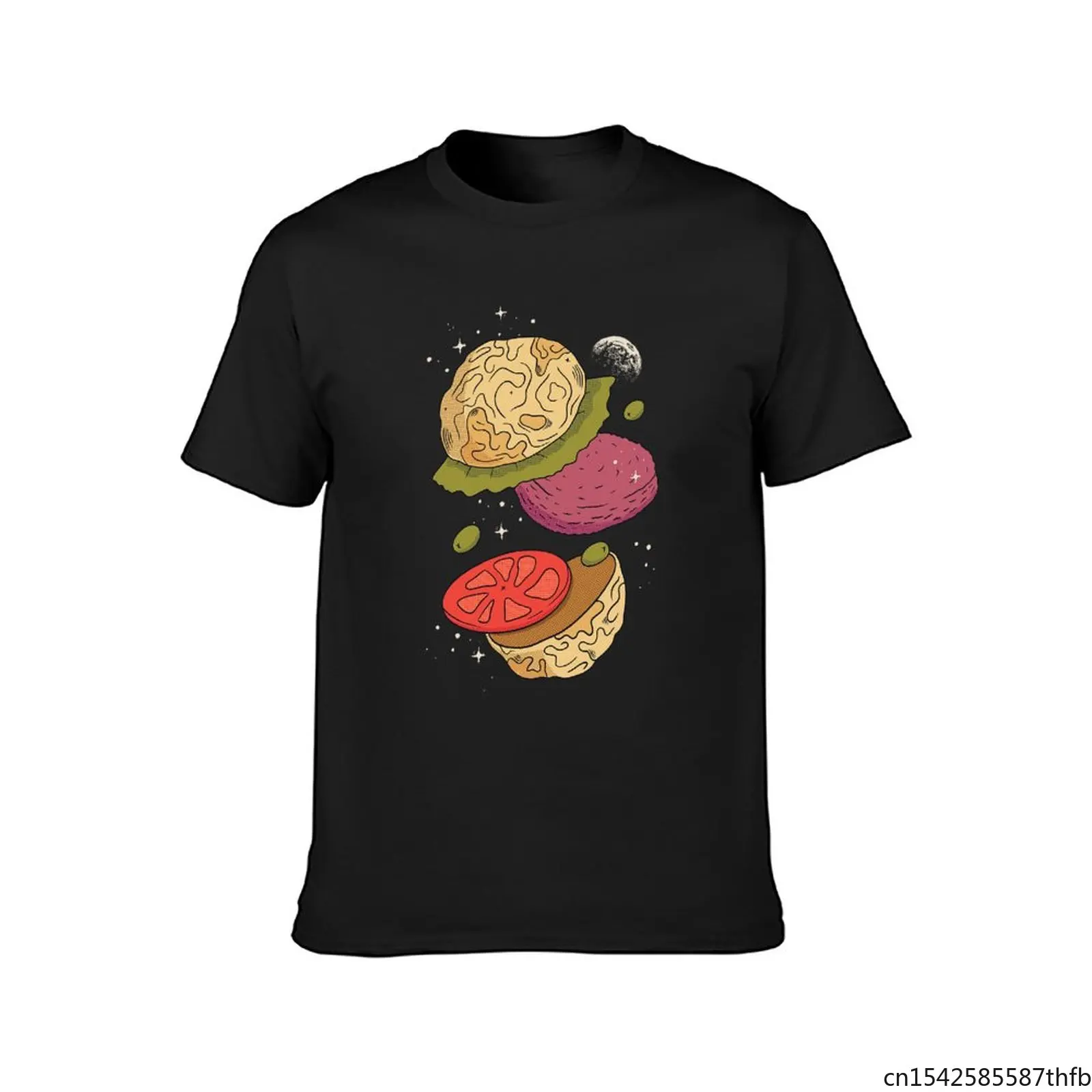 

Moon Burger Short Sleeve T Shirt Men Summer Tshirt Top Tees Classic Fashion Clothes Plus Size
