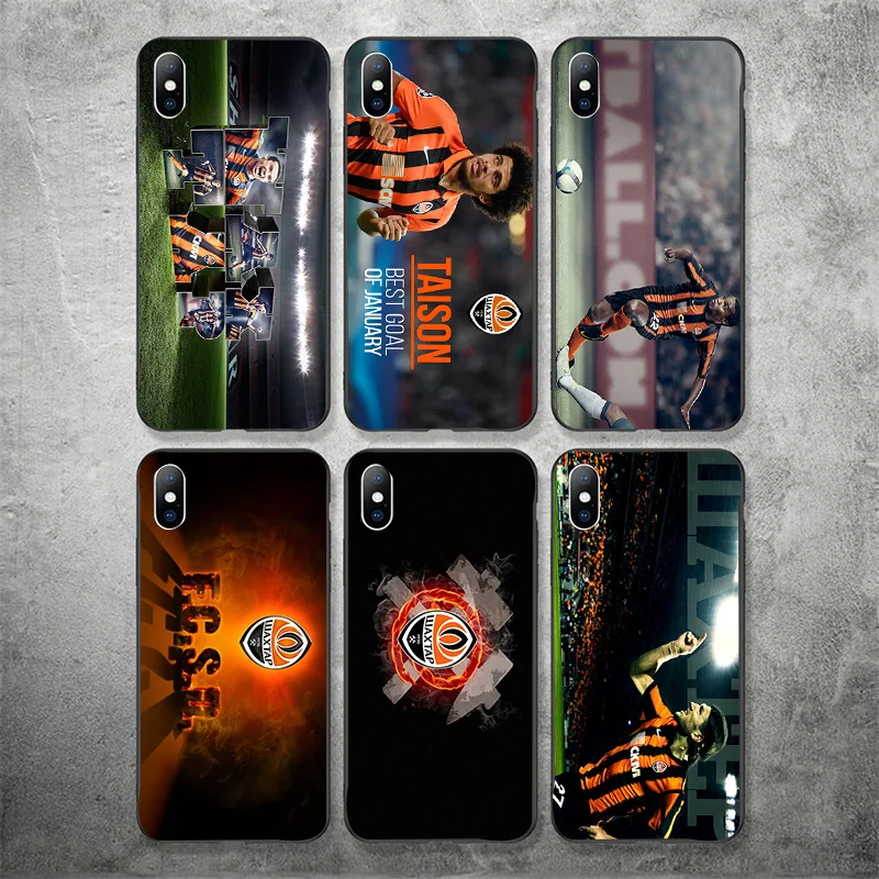 Чехол для телефона Moraes iphone DIY шахтера донецкого FC черный мягкий TPU iPhone 11Pro X XR XS MAX 7 8