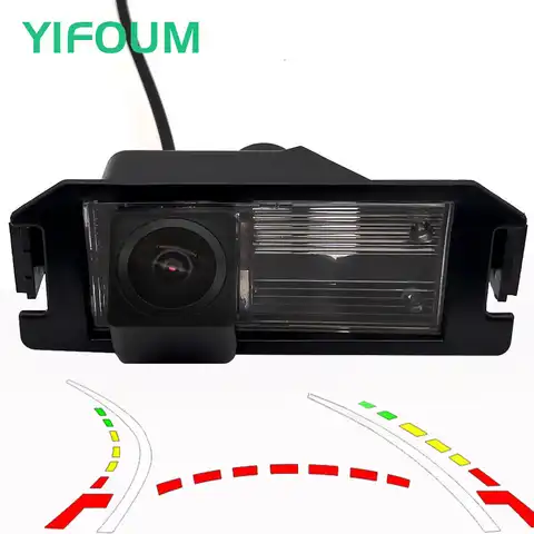 Камера заднего вида для автомобиля, AHD, рыбий глаз, динамическая траектория, для Hyundai i10, i20, i30, ix55, Genesis, Elantra, Atos/Kia, Soul Pride, утро