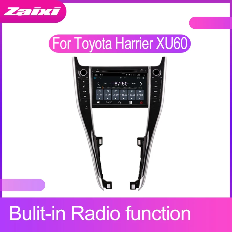 ZaiXi 2 DIN Android Сенсорный экран для Toyota Harrier XU60 2013 ~ 2016 автомобильный мультимедийный