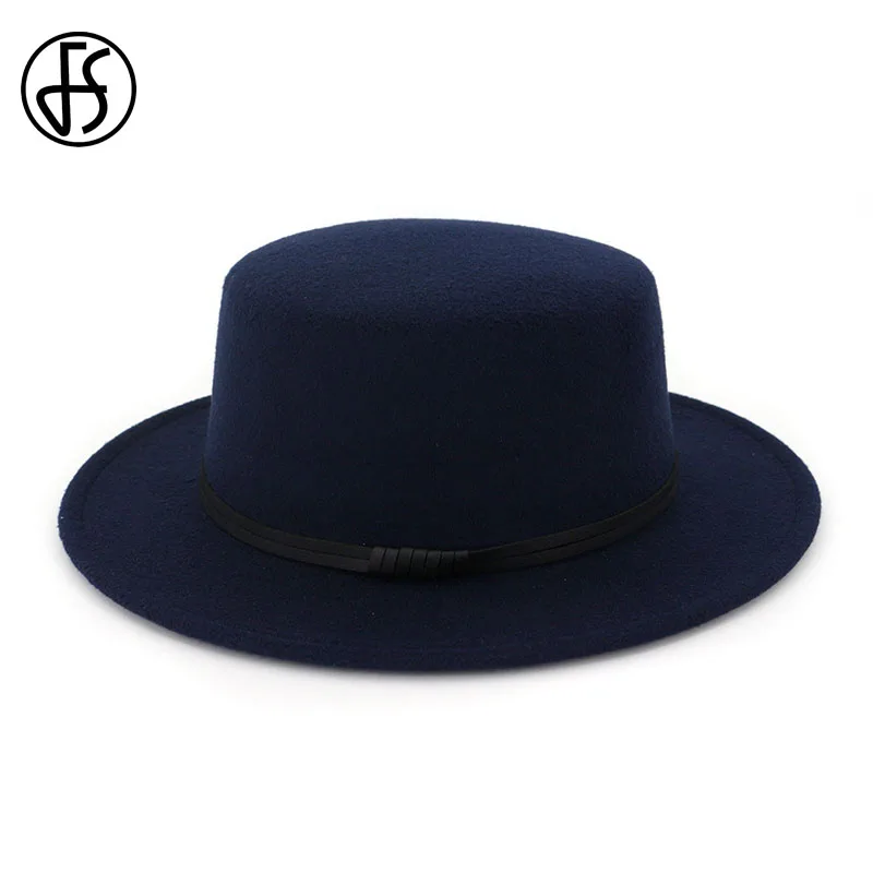 Шляпа с широкими полями FS для мужчин и женщин Классическая фетровая шляпа