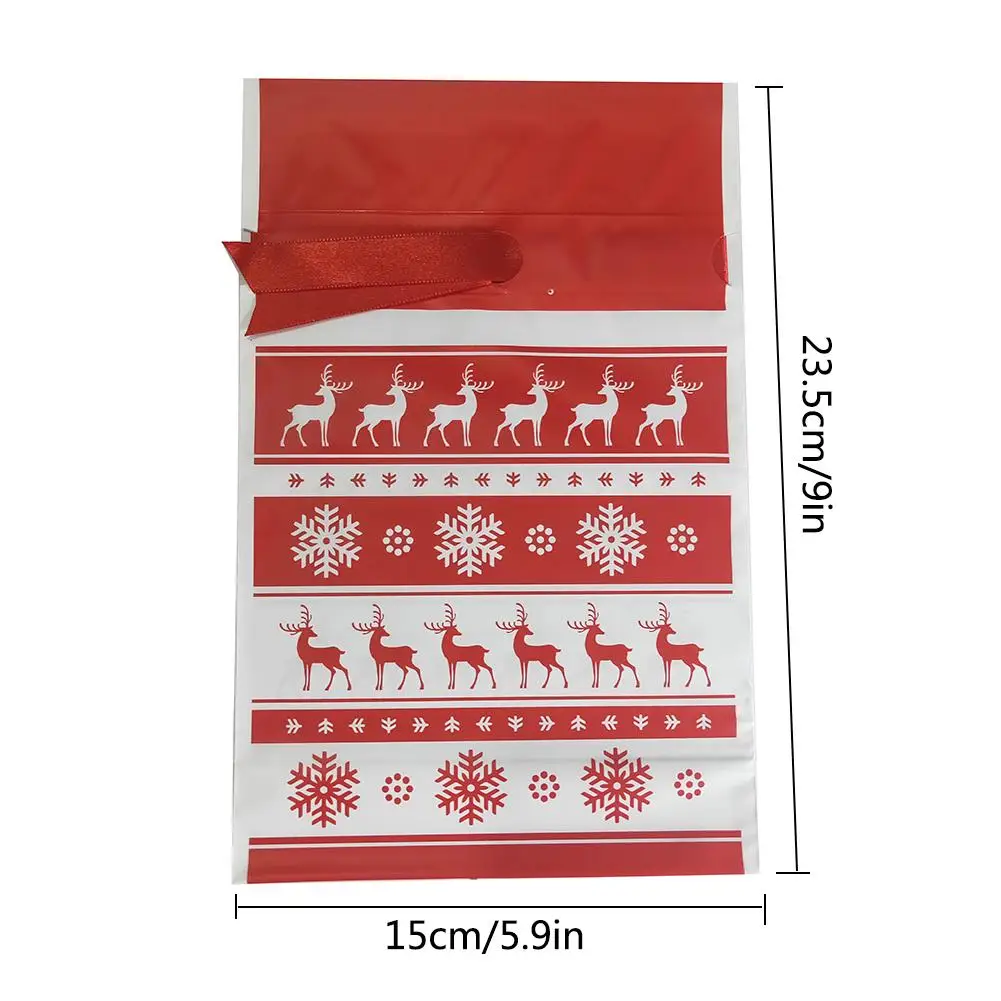 Новый год 50 шт в наборе рождественские конфеты сумка с ленты принтом