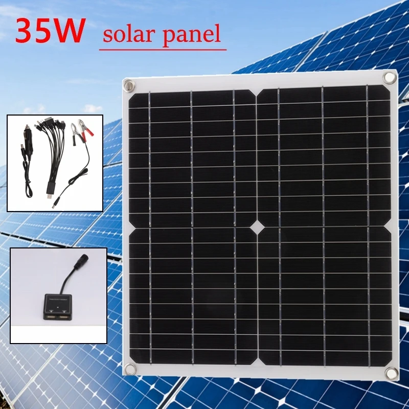 

Солнечная панель с двумя USB-портами, 35 Вт, 12 В/5 В