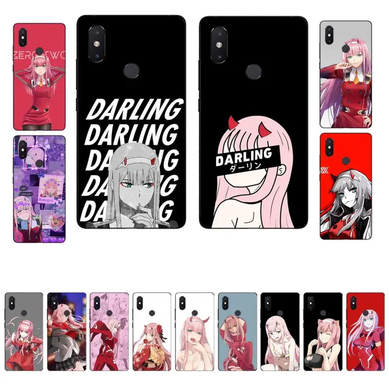 

FHNBLJ Zero Two Darling in the FranXX Phone Case for Xiaomi mi 8 9 10 lite pro 9SE 5 6 X max 2 3 mix2s F1