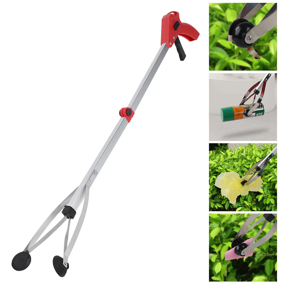 

Folding Household Garbage Picker Alloy Trash Grabber Garbage Clip For Garden Leaves Waste Pick Up Tools Home Cleaning Supplies