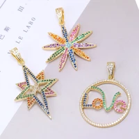 juya handicraft rainbow star flower love heart letters charms accessories for diy fashion pendant jewelry making supplies