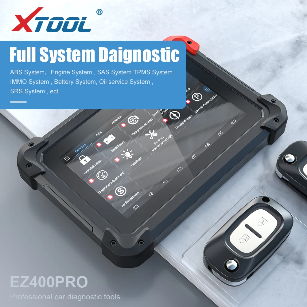 100% Оригинальный планшет XTOOL EZ400 PRO диагностический инструмент поддержка ключевой