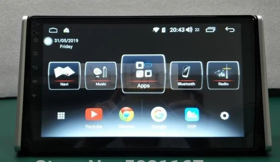 

9" octa core 1280*720 QLED screen Android 10 Car GPS video player Navigation for Toyota RAV4 2019-2020