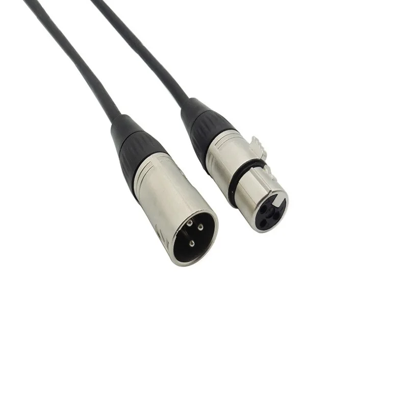3Pin XLR штекер-гнездо гнездовой адаптер удлинитель аудио кабель для микрофона