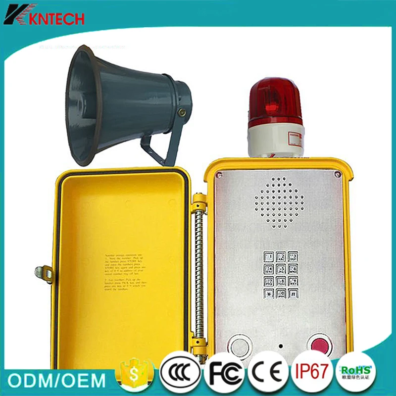 Антивандальный телефон прочный промышленный аварийный туннельный VoIP без