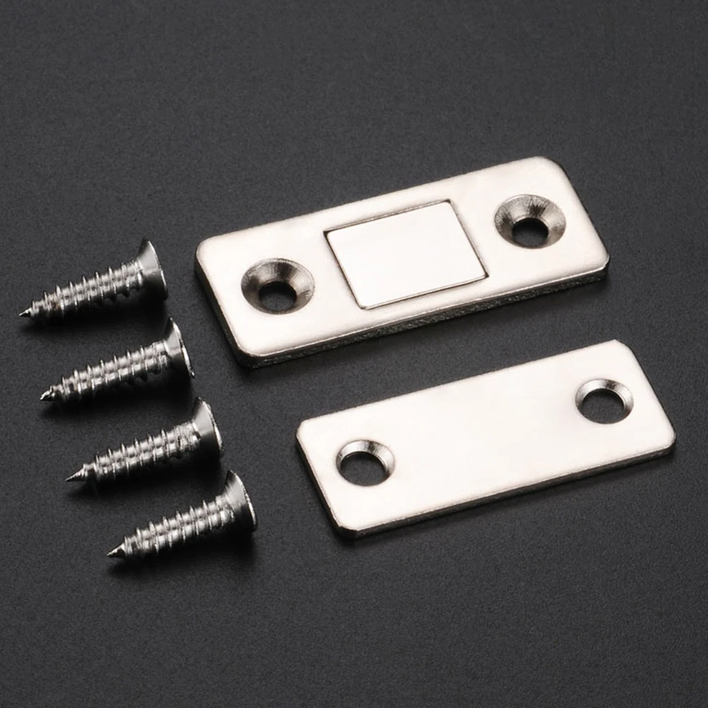 

20 Pairs Strong Door Closer Magnetic Cabinet Catches Magnet Door Stops Door Closer With Screw For Closet Cupboard Furniture