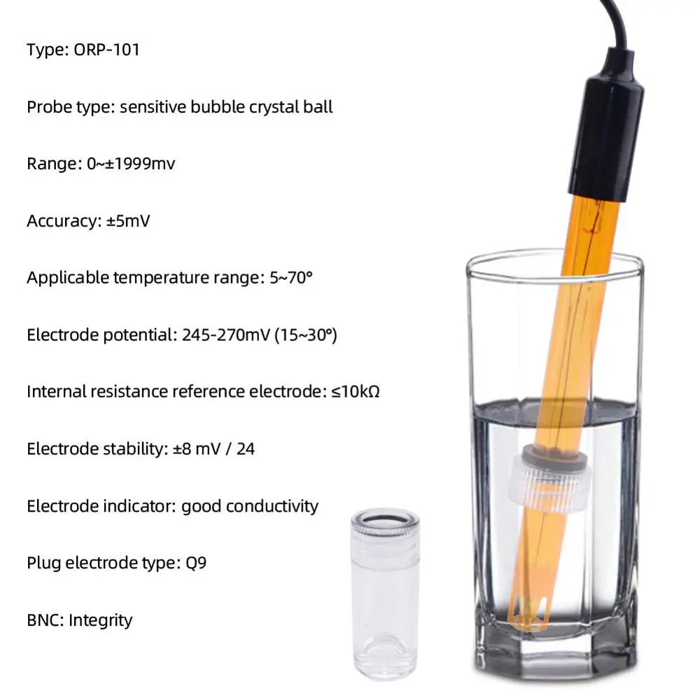 Испытательный зонд ОВП Yieryi гидропонный лабораторный электрод для аквариума