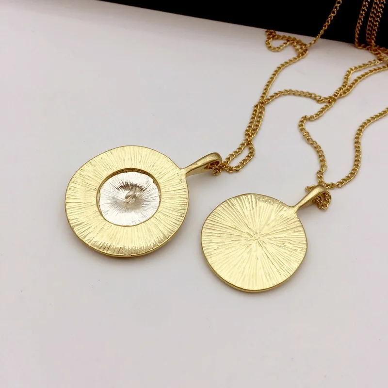 Женское винтажное ожерелье F.J4Z с подвеской в виде римских монет аксессуары |