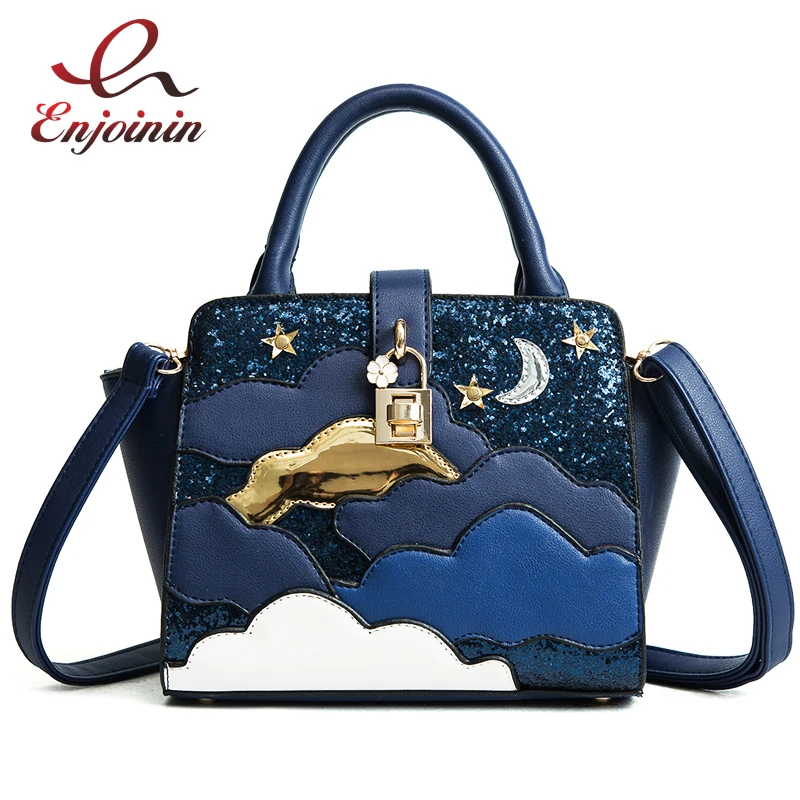 Маленькая дизайнерская кросс боди сумка с рисунком звезд для женщин новинка 2020