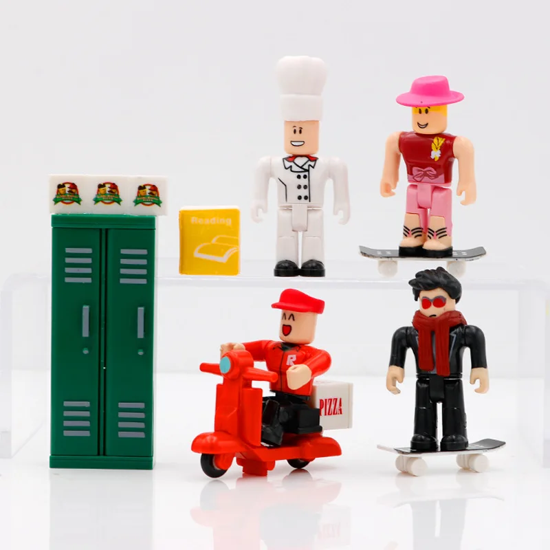 ROBLOX игрушка Work at a пицца 4 звена 7 см куклы из ПВХ игрушки модели фигурки для