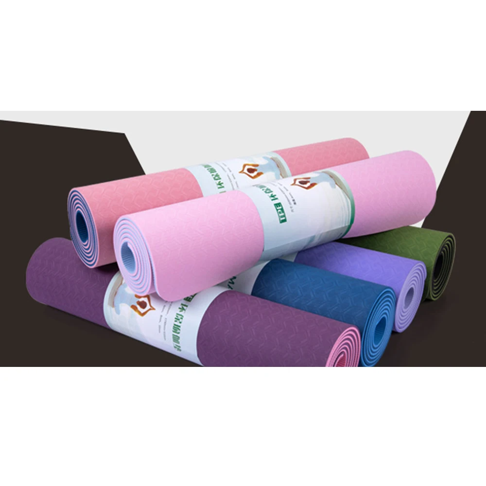 

TPE Yoga Mat With Position Line Non-Slip Fitness Gymnastics Carpet For Beginner