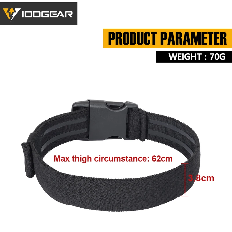 IDOGEAR Tactical Thigh Strap Elastic Band for Holster Molle Belt Leg Hanger Military |
