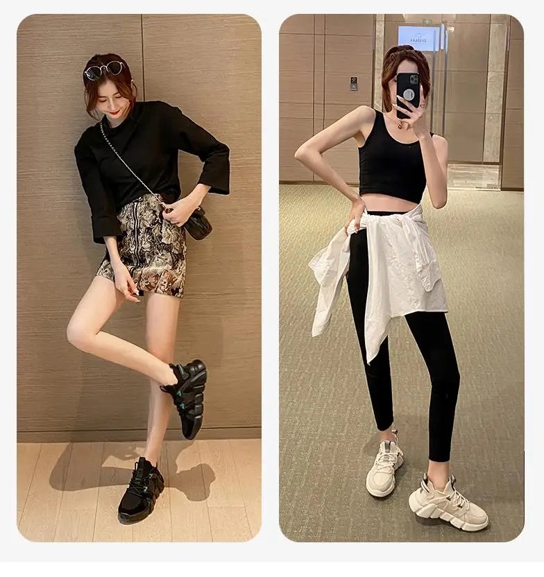 

Women Sneakers Jogging Shoes 2021 Fashion Spring Breathable Comfort Running Casual Couple Sport Shoes White Plus Size Black New