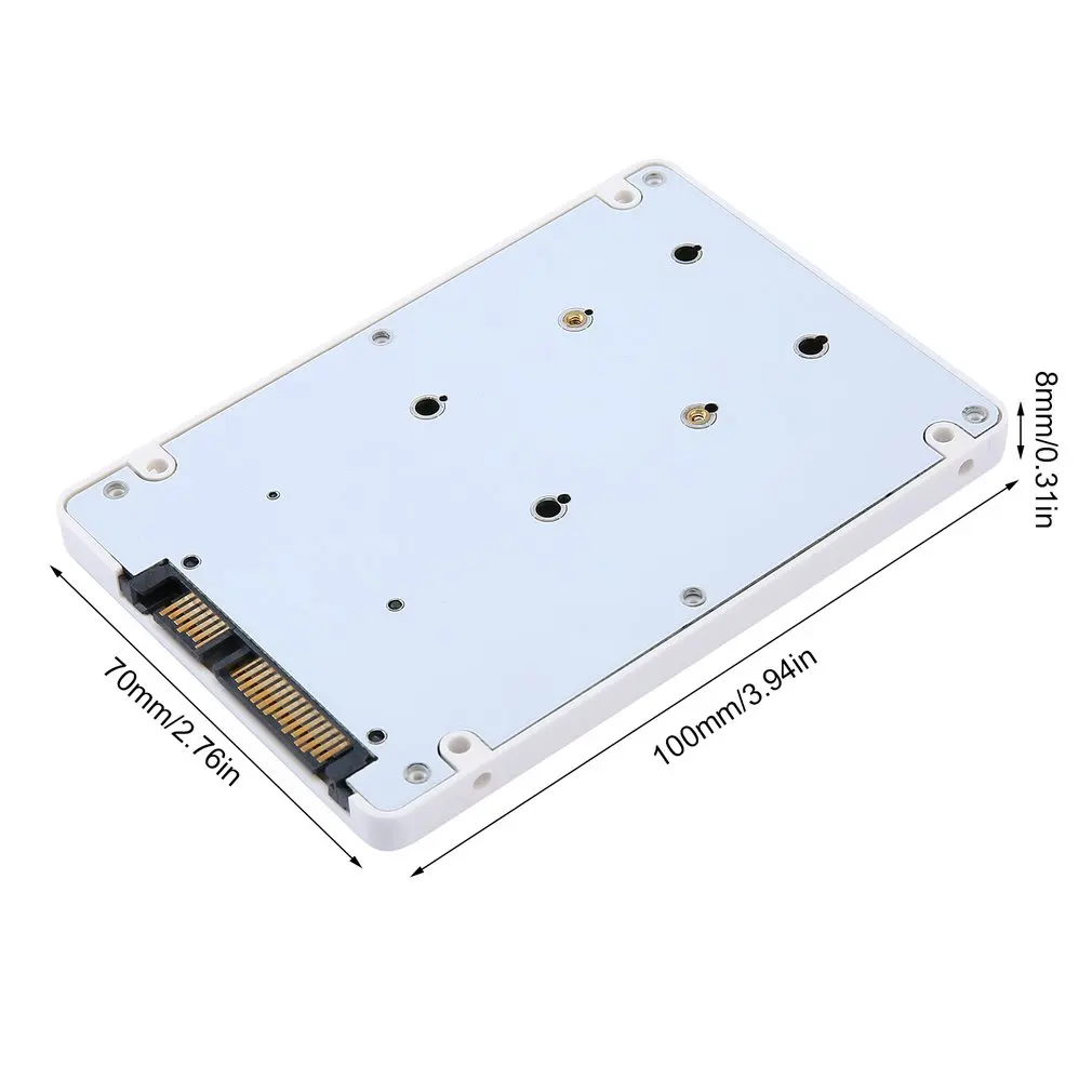 Мини 2 5 дюйма внешний корпус для жесткого диска MSATA SSD до 22 Pin SATA адаптер коробка